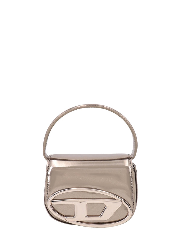 1dr Logo Metallic Leather Micro Bag