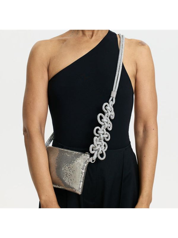 Crystal Knot Rhinestone Shoulder Bag