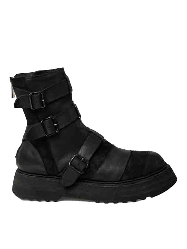 ARMY Horses Full Grain Leather Buckle Boots