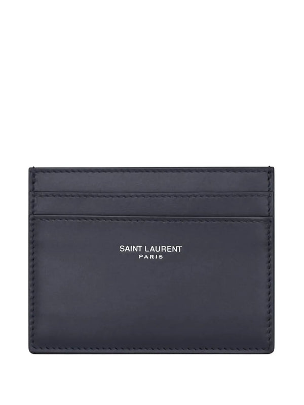 Saint Laurent Navy Card Holders