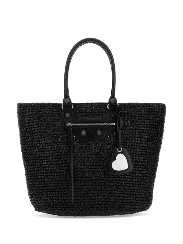 Balenciaga Le Cacoal Panier Large Black Tote Bags