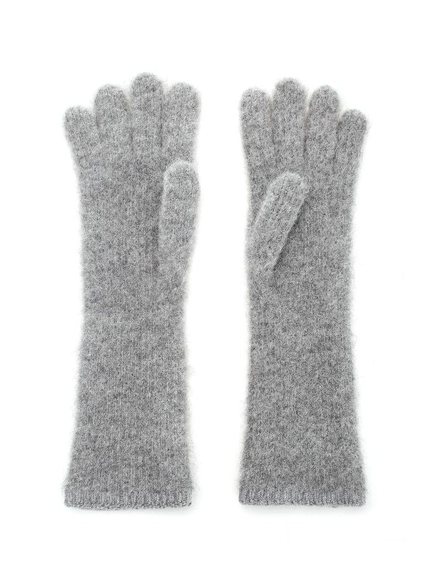 Logo Patch Wool Blend Gloves