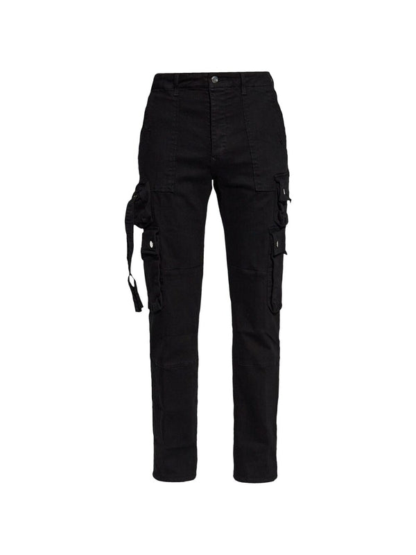 Strap Detail Cotton Cargo
  Pants