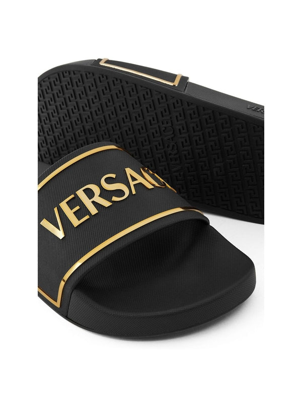 Logo Print Rubber Slide