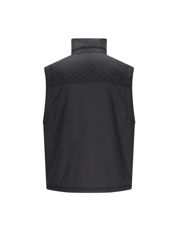 GG Panel Nylon Padding Vest