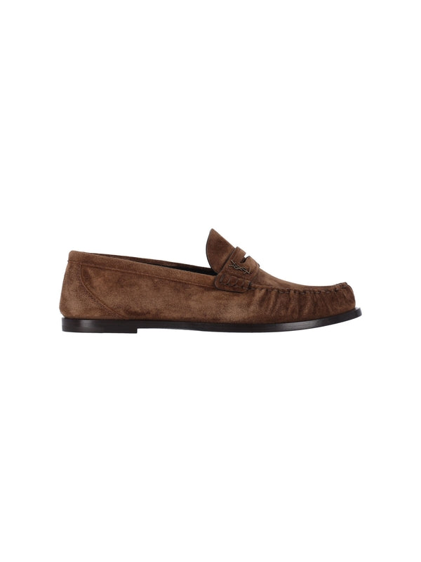 Saint Laurent Brown Penny Loafer