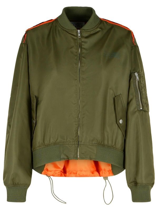 Back Panel
  Drawstring Bomber Jacket