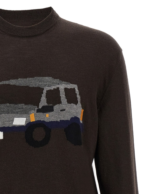 Mariano Pandino Brown Wool Knit