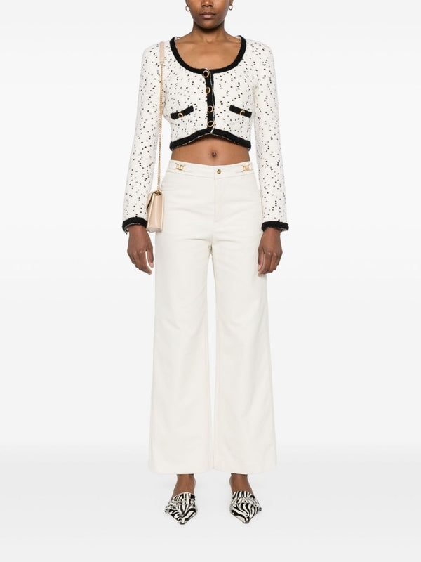 パンツ CELINE Women Straight Pants RP02E545Z 01OW WHITE CELINE Celine White Pants | jentestore