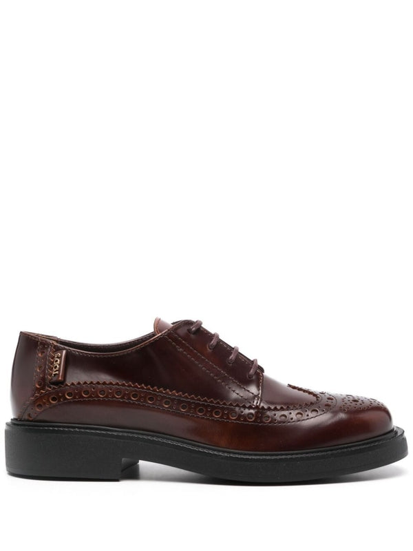 Brogue Leather Derby Shoes