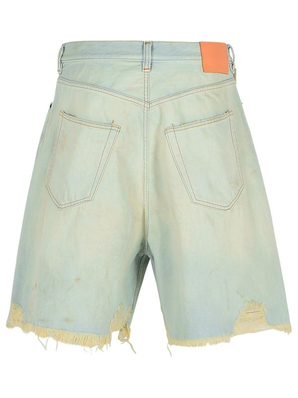 Distressed Bermuda Denim Shorts