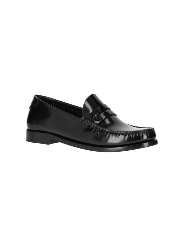 Saint Laurent Black Penny Loafer