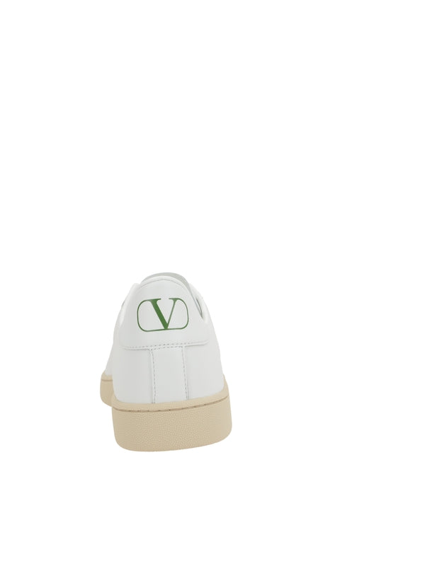 Valentino White Low Top Sneakers