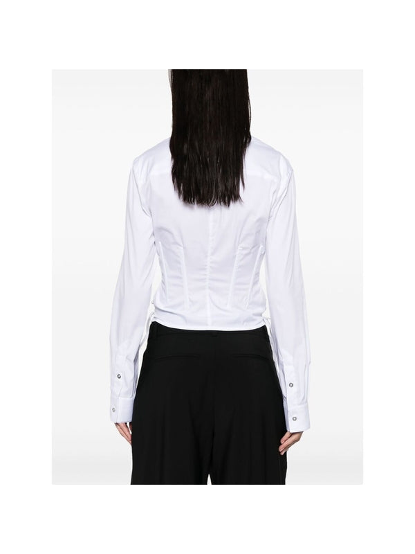 Lace Corset Cotton Shirt