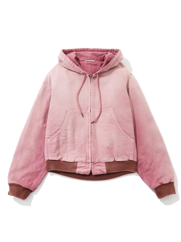 Product Dyed Organic Cotton Duck Short Zip Parka