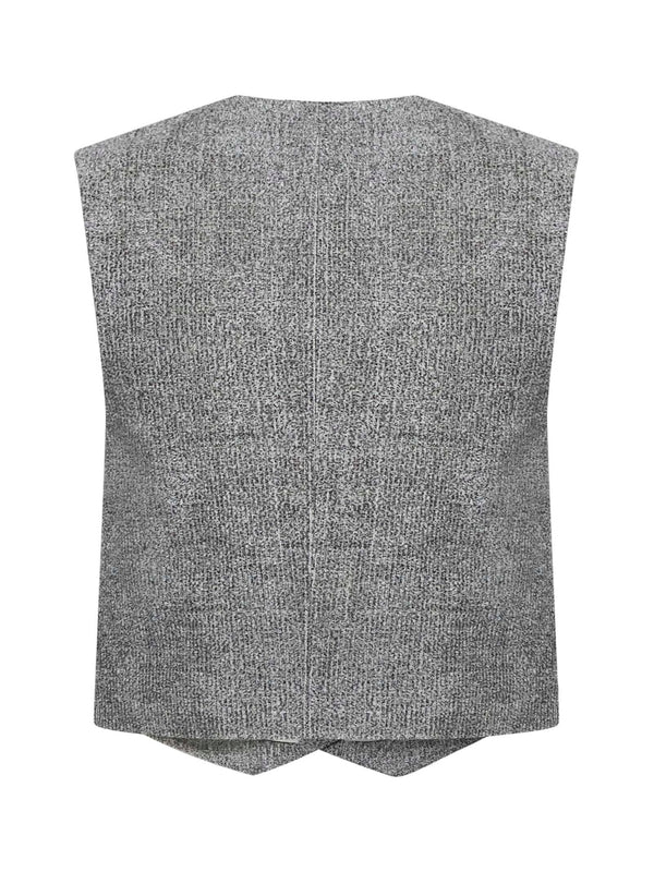 V-neck Button-up Vest