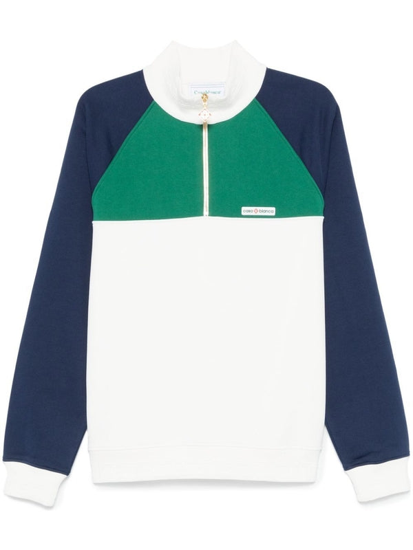 Colorblock Half-zip Sweatshirt