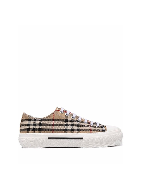 Vintage Check Logo-sole Sneakers