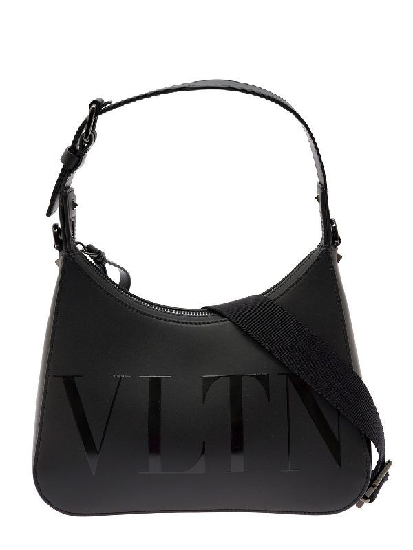 Vltn Leather Crossbody Tote Bag