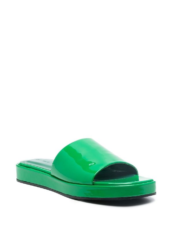 Cala Patent Leather Slides