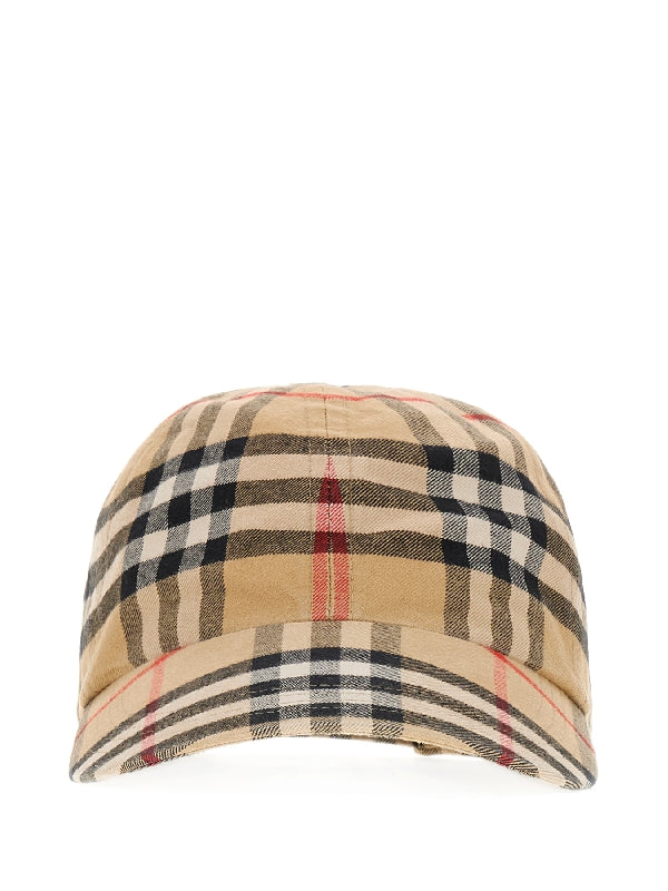 Vintage Check Baseball
  Cap