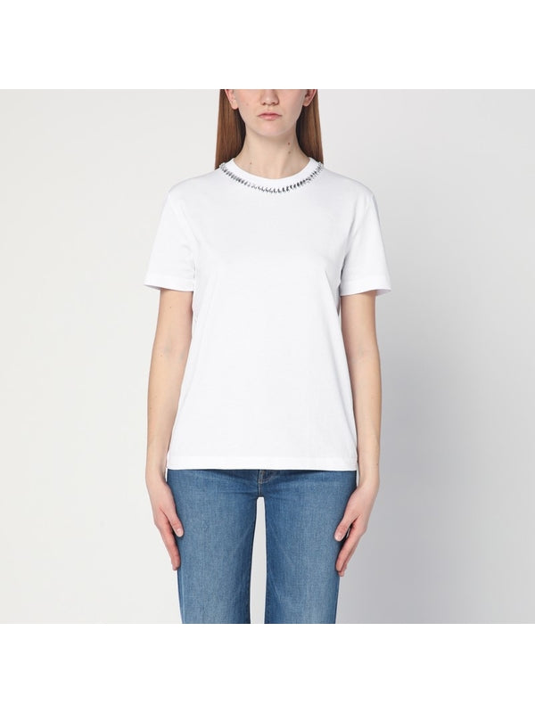 ELODIE Rhinestone Embellished Short-Sleeve T-Shirt