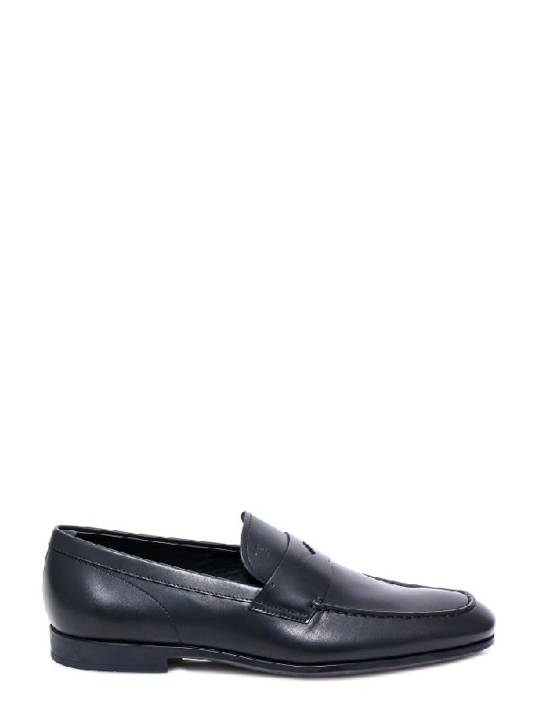 Black Leather Penny Loafer