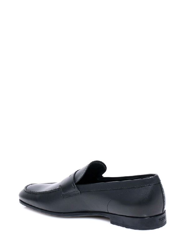 Black Leather Penny Loafer