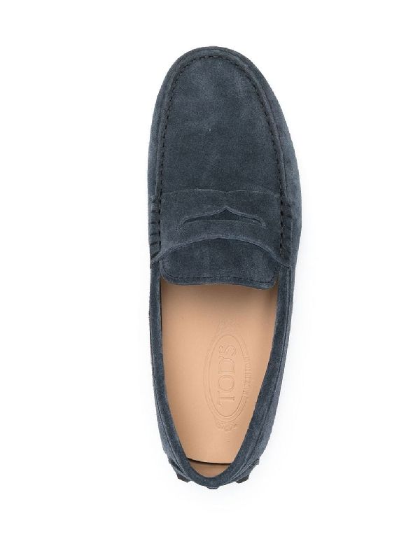 Navy Suede Driving Shoes