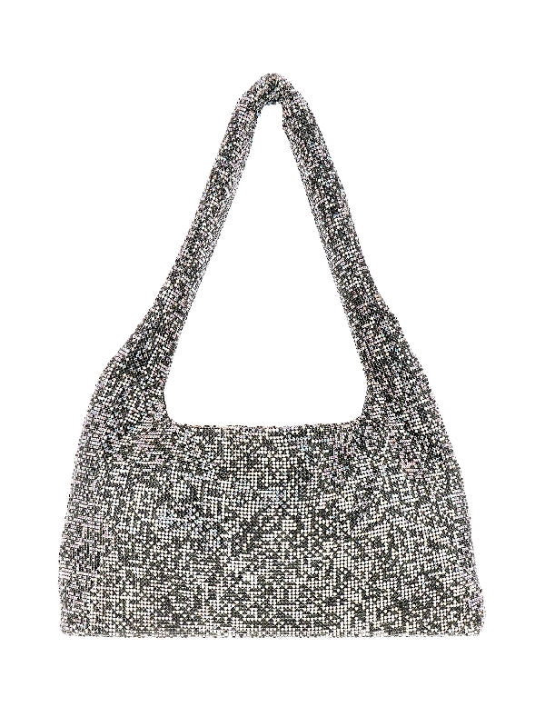 Multicolor Crystal Mesh Tote Bag