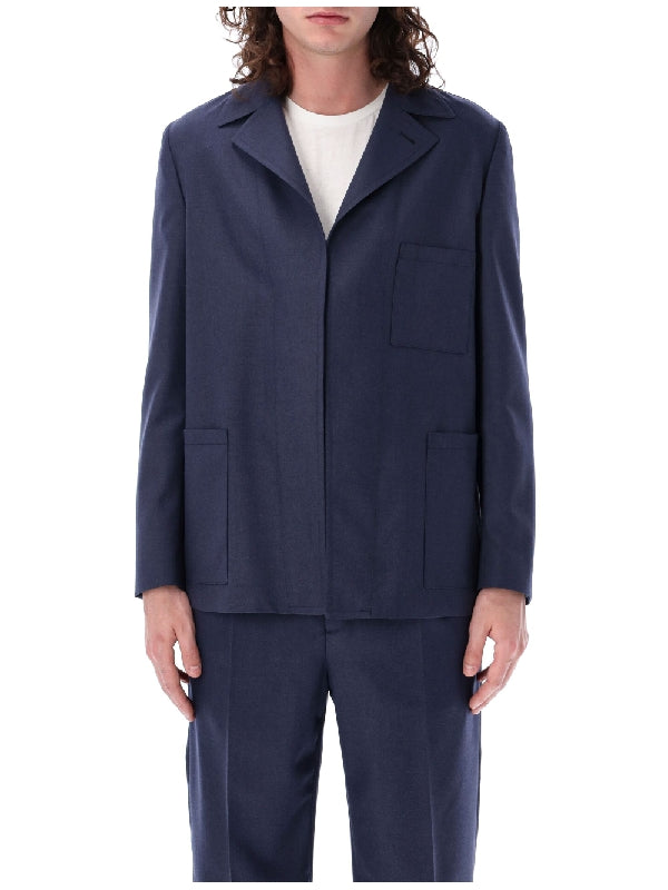 FENDI - Single Breasted Wool Jacket - Jente