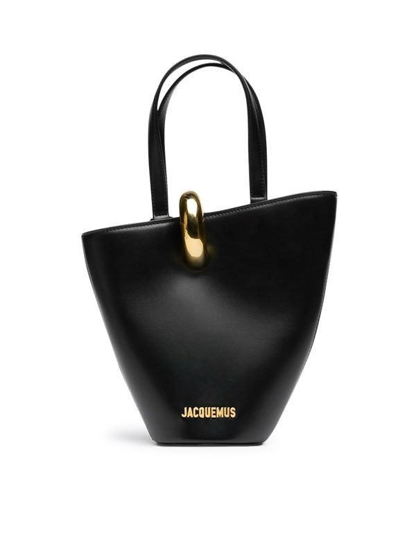 Bambola Asymmetric Leather Bucket Bag