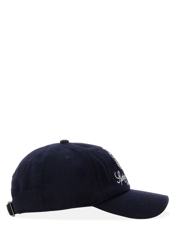 Logo Embroidered Wool Baseball Cap