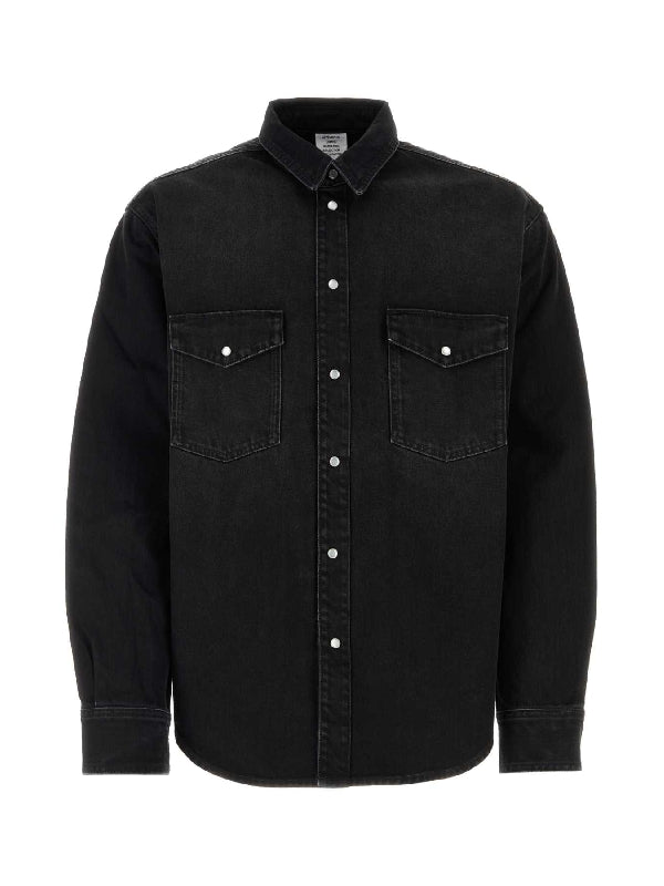 Snap Button Denim Shirt