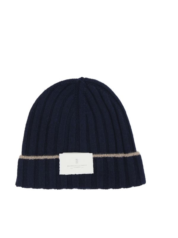 Brunello Cucinelli Navy Beanies