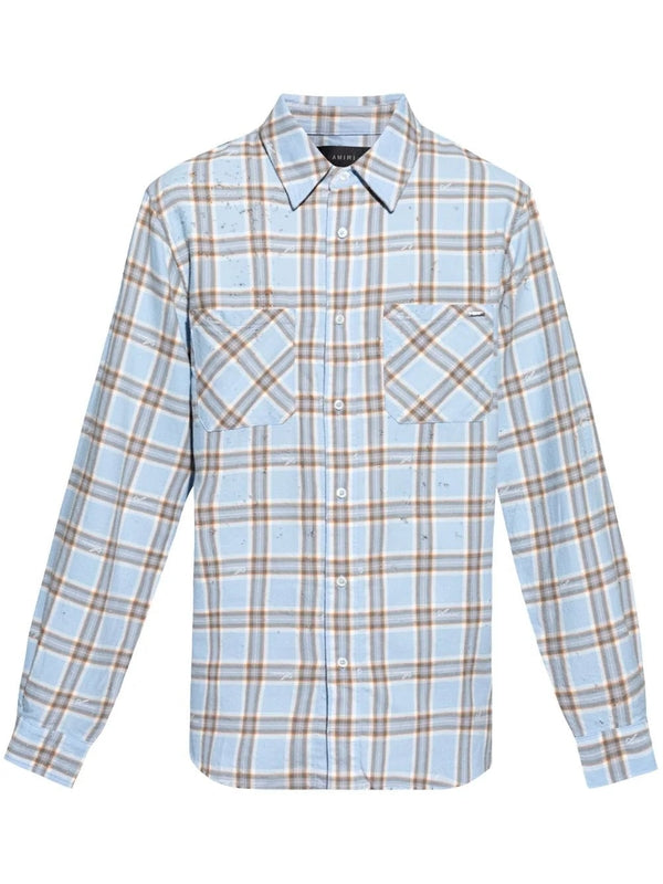 Check Pattern Long-Sleeve Shirt