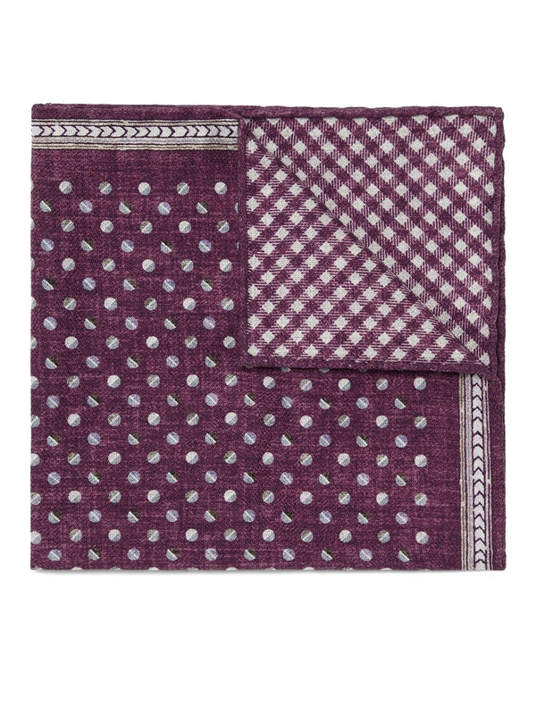 Geometric Pattern Silk
  Handkerchief