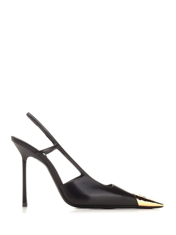 Cassandra Logo Slingback Heels