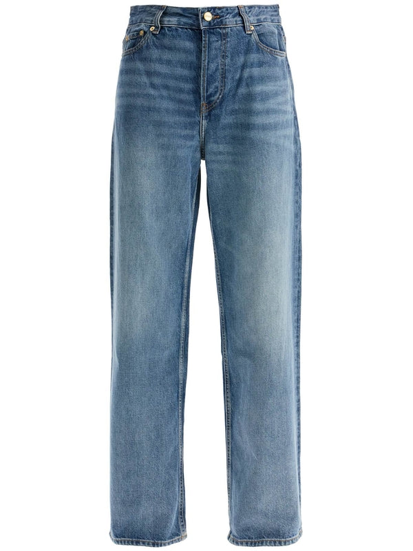 Washed Denim Pants