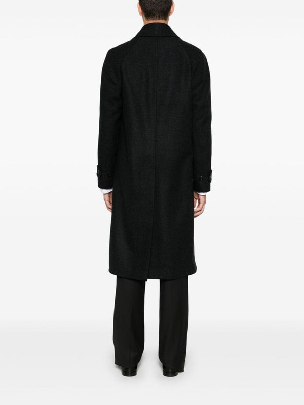 Black Wool Single Coat