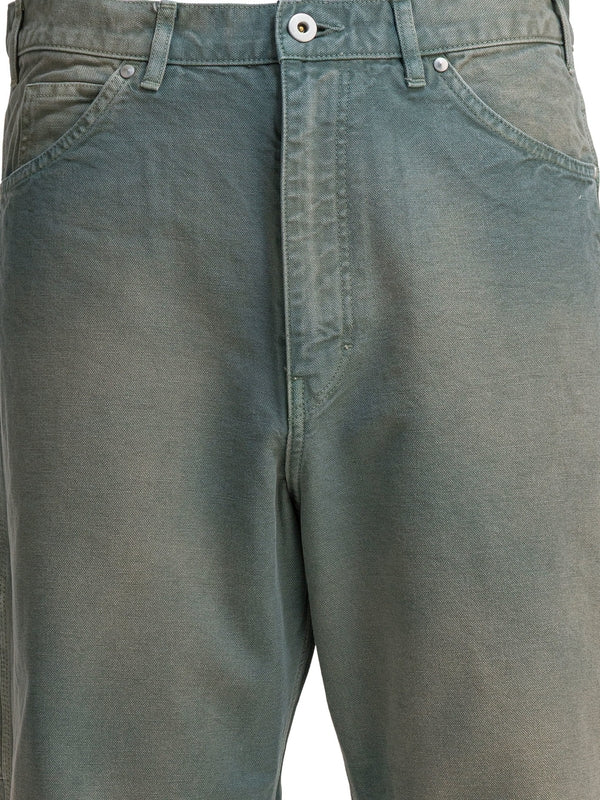 Auralee Organic Cotton Duck Green Pants