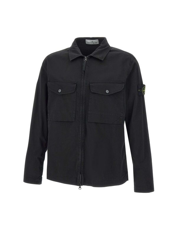 Wappen Patch Cotton Shirt Jacket