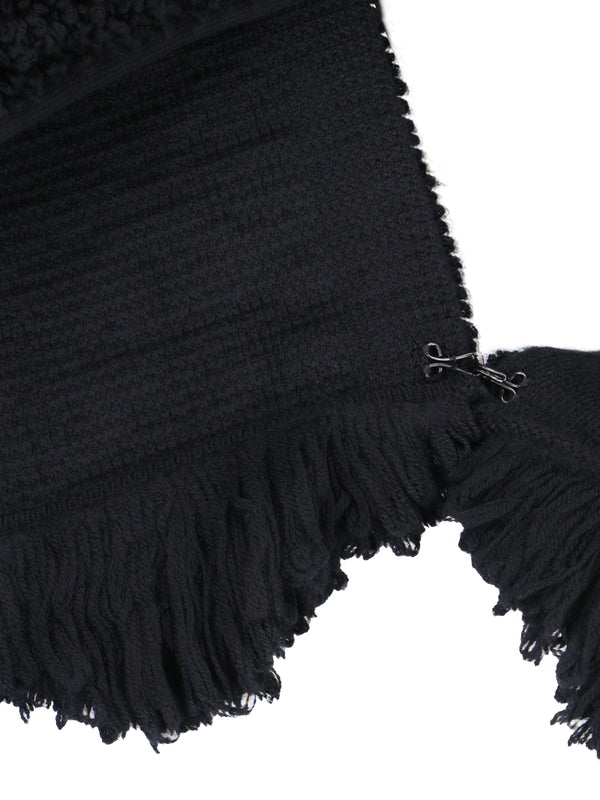 Black Wool Muffler - Jente