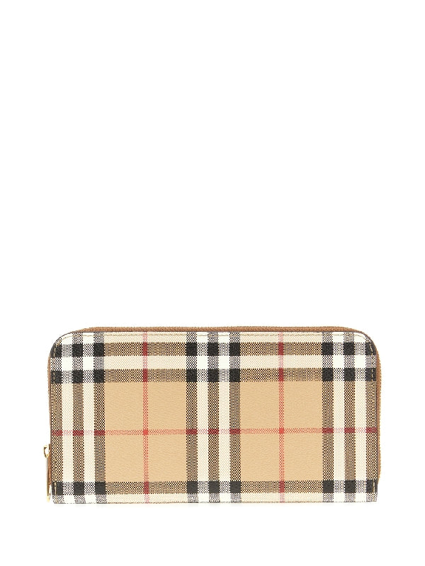 Vintage Check Zipper Around
  Long Wallet