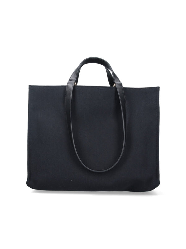 Venna Logo Jacquard Tote Bag