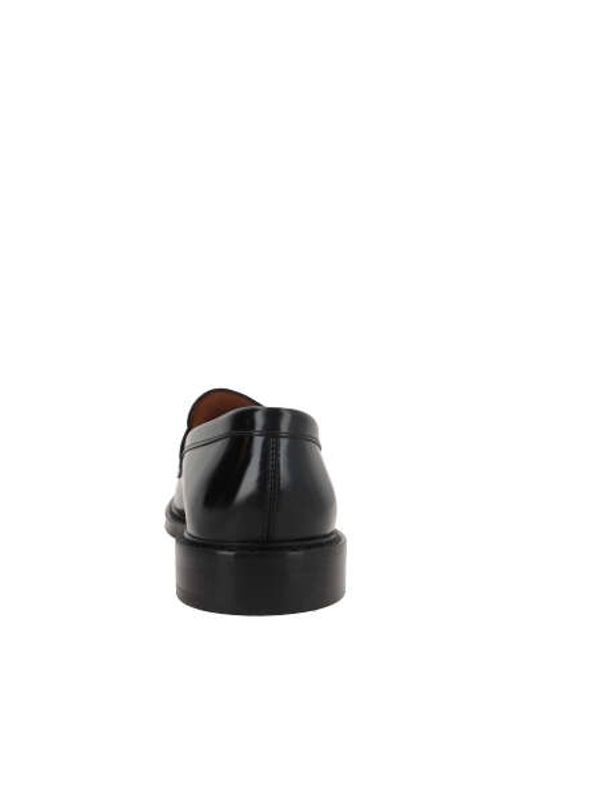 Black Leather Penny Loafers