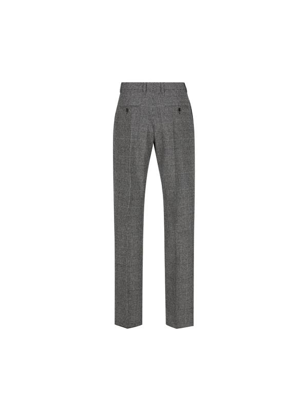 Check Pattern Wool Tailored
  Pants