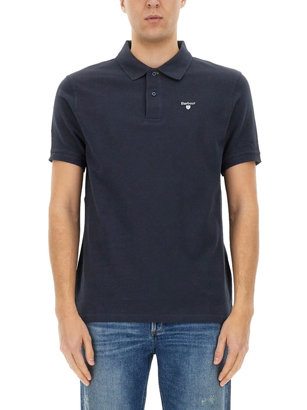 Chest Logo Cotton Polo Shirt