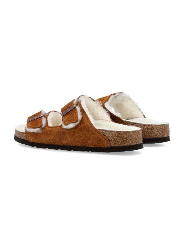 Arizona Shearling Buckle Sandals