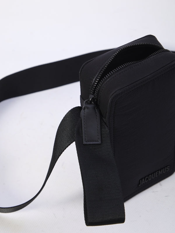 Vertical Logo Nylon Crossbody Bag